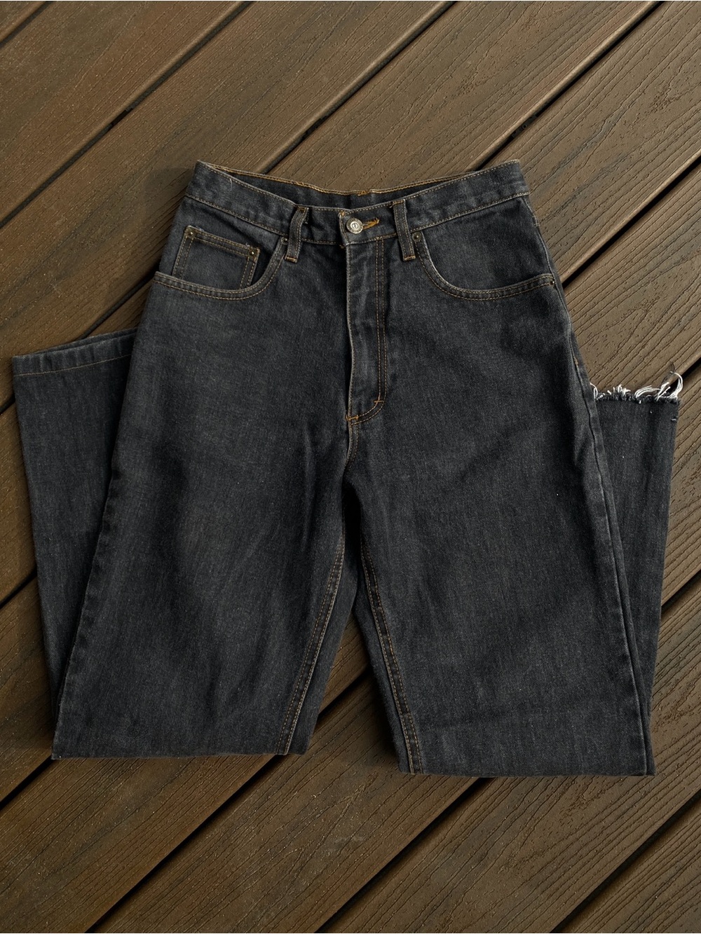 Vintage grey wash Hang Ten Women's Straight-Leg Jeans